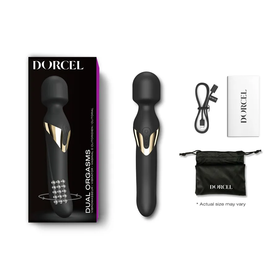 Вібромасажер 2в1 Dorcel Dual Orgasms Gold (м'ята упаковка!!!)