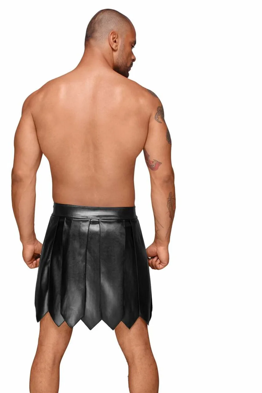 Мужская юбка гладиатора Noir Handmade H053 Eco leather men's gladiator skirt, L, экокожа