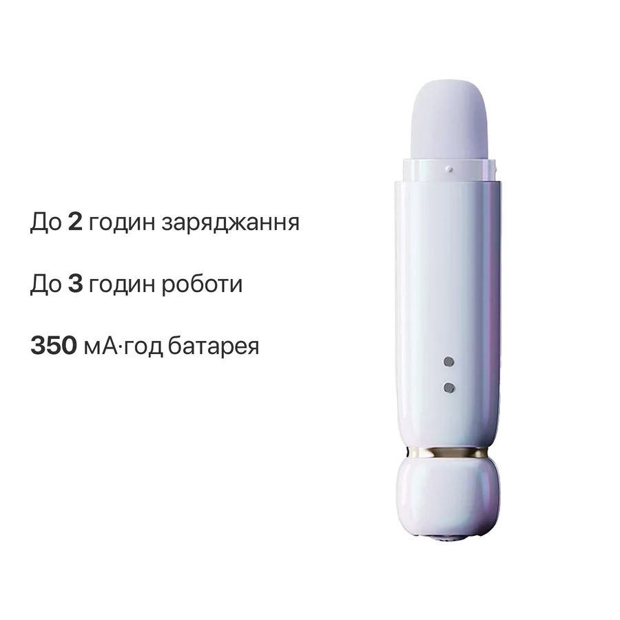 Вакуумный клиторальный стимулятор Zalo Lia Lavender Purple, 3 насадки, 3 режима, разная интенсивность