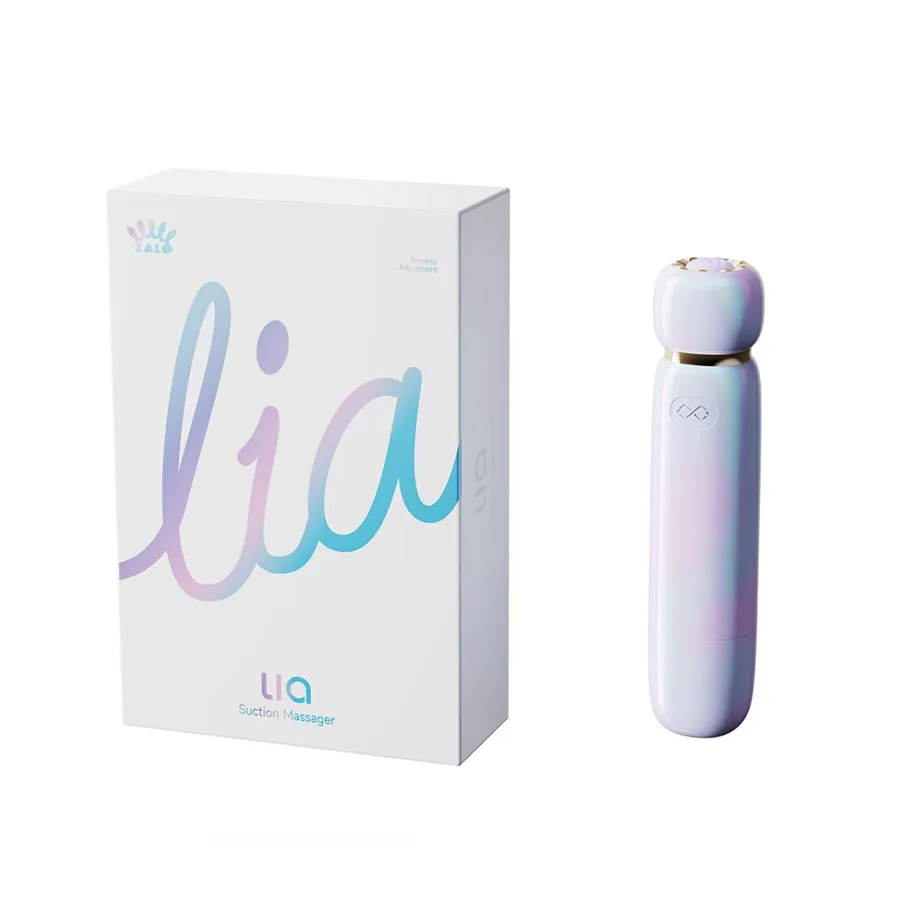 Вакуумный клиторальный стимулятор Zalo Lia Lavender Purple, 3 насадки, 3 режима, разная интенсивность