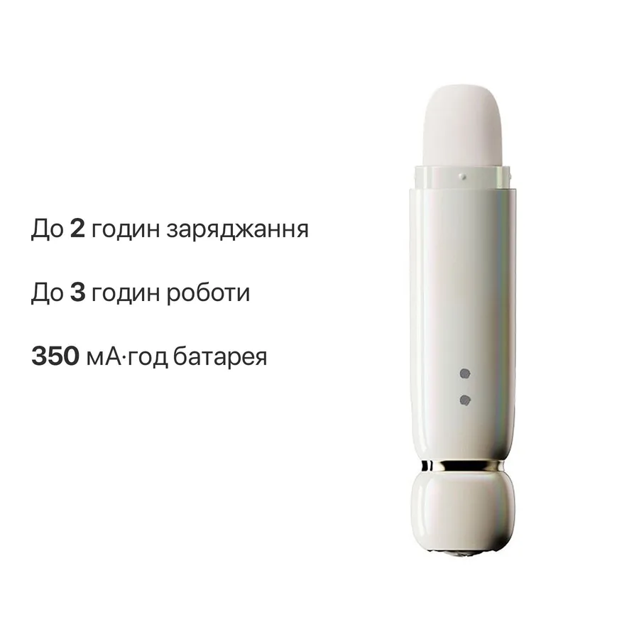 Вакуумный клиторальный стимулятор Zalo Lia Floral White, 3 насадки, 3 режима, разная интенсивность