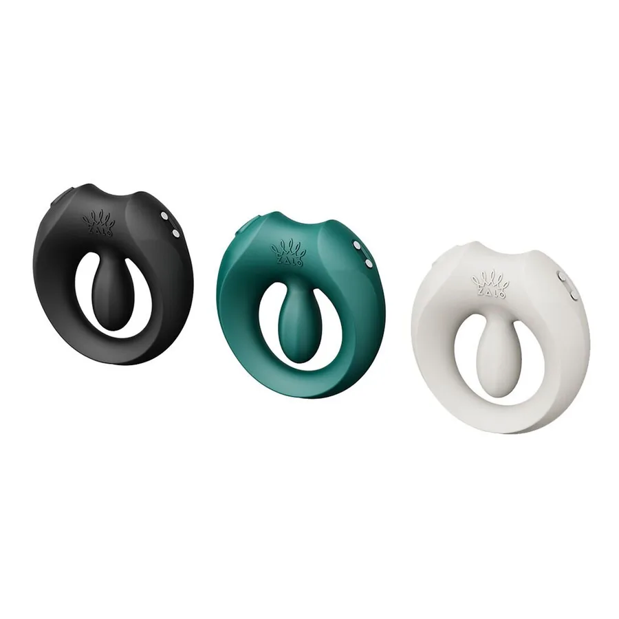Эрекционное смарт-виброкольцо Zalo Apis Turquoise Green, до 4 часов работы, зарядный кейс