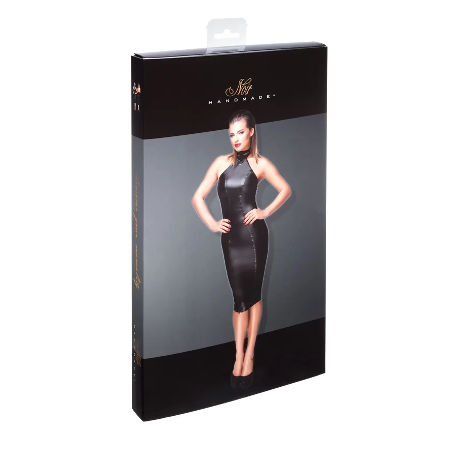 Платье-карандаш с мокрым эффектом Noir Handmade F160 Powerwetlook pencil dress, 3XL