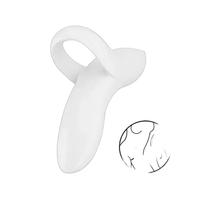 Вібратор на палець Satisfyer Bold Lover White, гнучкий
