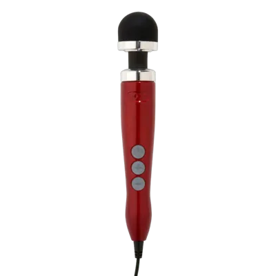 Вібромасажер DOXY Die Cast 3 Candy Red, дуже потужний, живлення 220В, металевий корпус