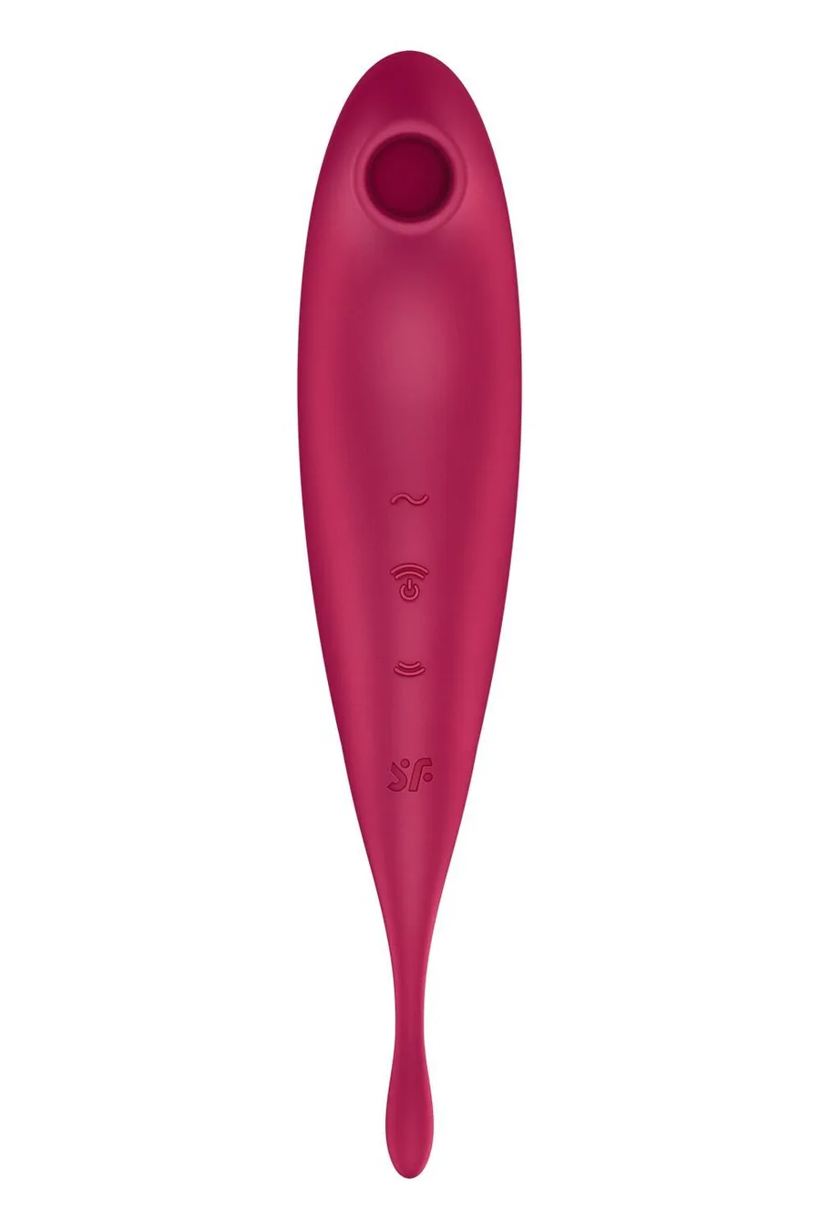Смарт-вибратор для клитора с вакуумной стимуляцией Satisfyer Twirling Pro+ dark red
