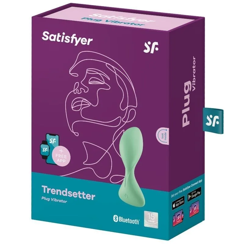 Анальна смарт-пробка з вібрацією Satisfyer Trendsetter Green