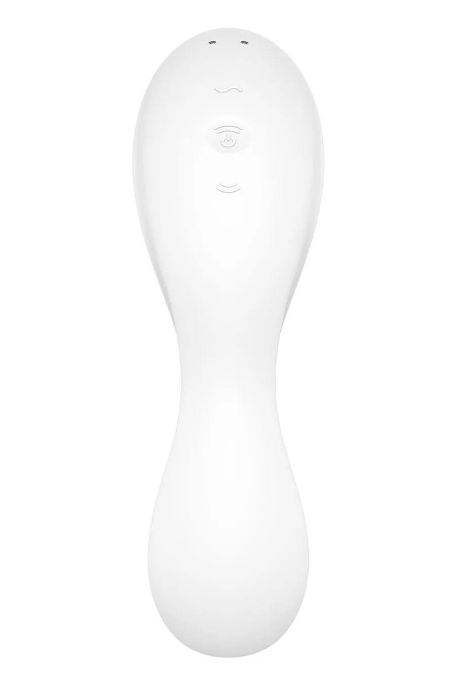 Вакуумный смарт-стимулятор с вибрацией Satisfyer Curvy Trinity 5 (White), управление со смартфона