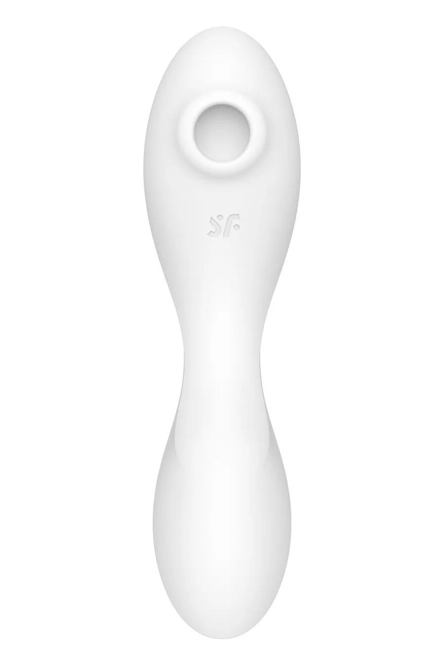Вакуумный смарт-стимулятор с вибрацией Satisfyer Curvy Trinity 5 (White), управление со смартфона