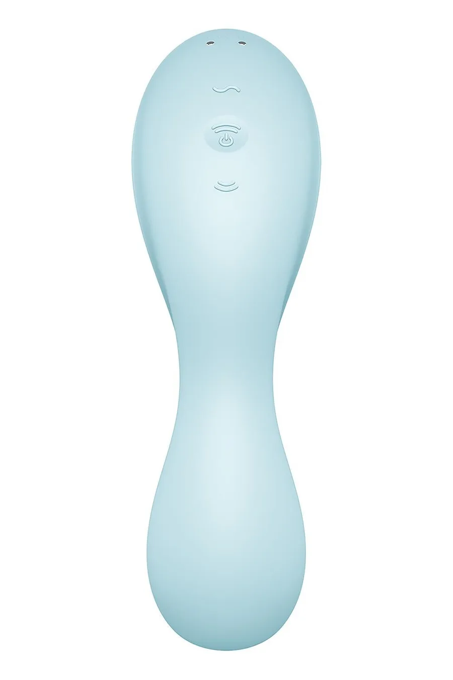 Вакуумный смарт-стимулятор с вибрацией Satisfyer Curvy Trinity 5 (Blue), управление со смартфона