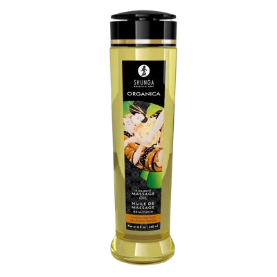Органическое массажное масло Shunga ORGANICA - Almond Sweetness (240 мл) с витамином Е