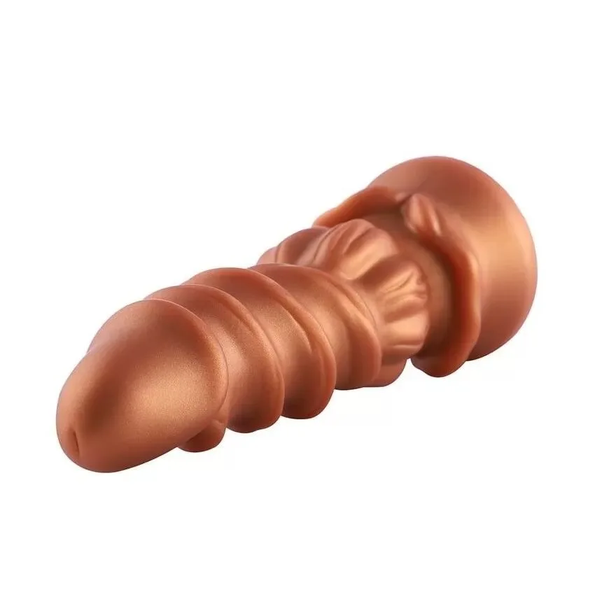 Фалоімітатор для секс-машин Hismith Spiral Grain Silicone Dildo Monster Series, спіральний рельєф
