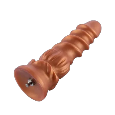 Фаллоимитатор для секс-машин Hismith Spiral Grain Silicone Dildo Monster Series, спиральный рельеф