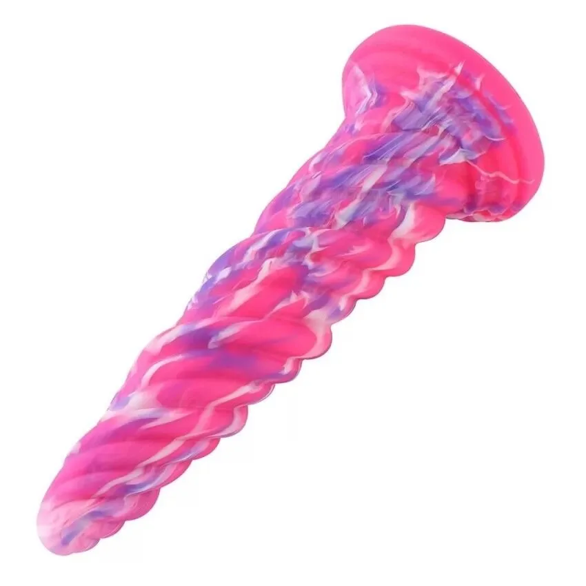 Фалоімітатор для секс-машин Hismith Awl Shape Silicone Dildo Monster Series, кріплення KlicLok