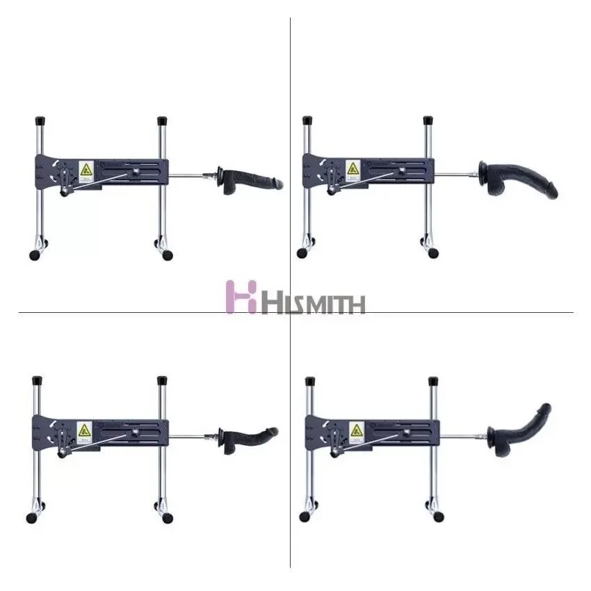 Фалоімітатор для секс-машин Hismith 8.3″ Silicone Dildo Black, система KlicLok, гнучкий стрижень