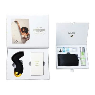 Подарунковий набір Svakom Anniversary Box: вакуумний стимулятор, стрічки, маска, лубрикант, спрей