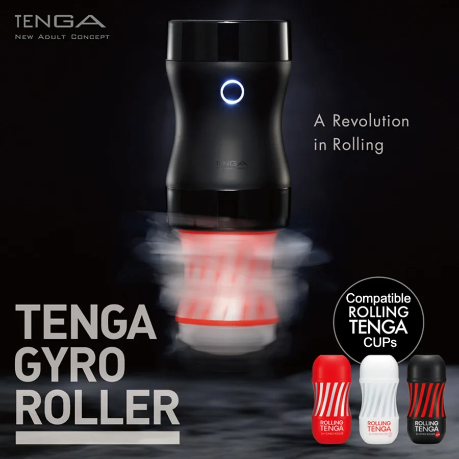 Мастурбатор Tenga Rolling Tenga Gyro Roller Cup Strong, новый рельеф для стимуляции вращением