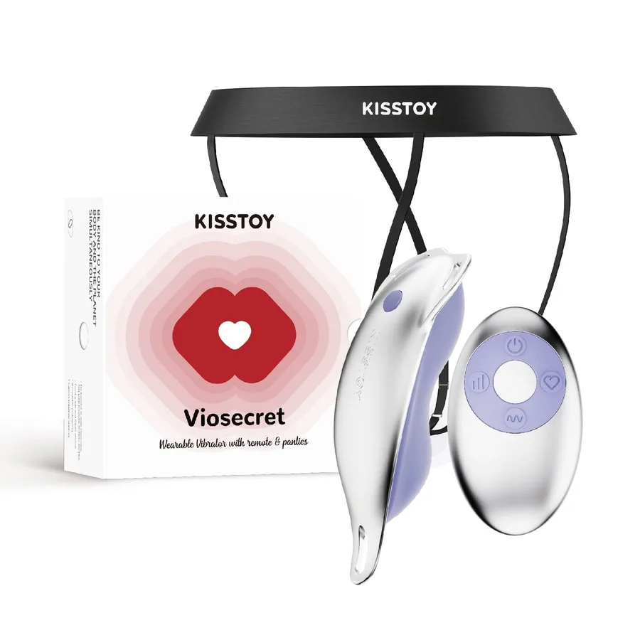 Вибратор в трусики KISSTOY Viosecret, пояс для фиксации и пульт ДУ в комплекте