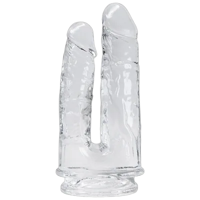 Прозрачный фаллоимитатор Alive Imperium Jelly Dildo для двойного проникновения