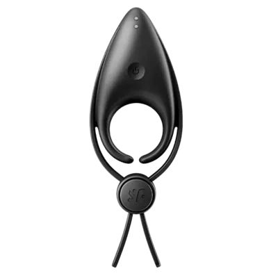 Ерекційне віброкільце-ласо з регулюванням розміру Satisfyer Sniper Black