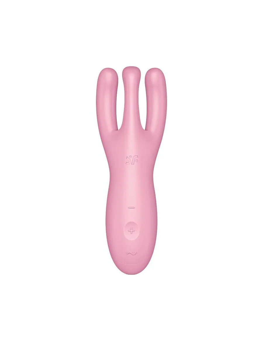 Клиторальный смарт-вибратор Satisfyer Threesome 4 Pink с тремя пальчиками