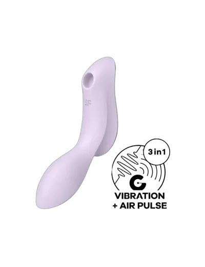 Вакуумний стимулятор з вібрацією Satisfyer Curvy Trinity 2 Violet