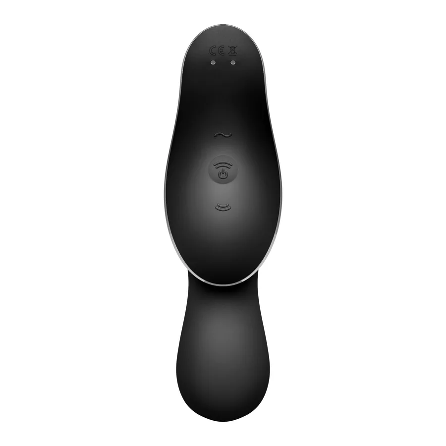 Вакуумный стимулятор с вибрацией Satisfyer Curvy Trinity 2 Black