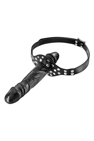 Кляп з подвійним фалоімітатором Fetish Tentation Double Penis Gag (м'ята упаковка!!!)