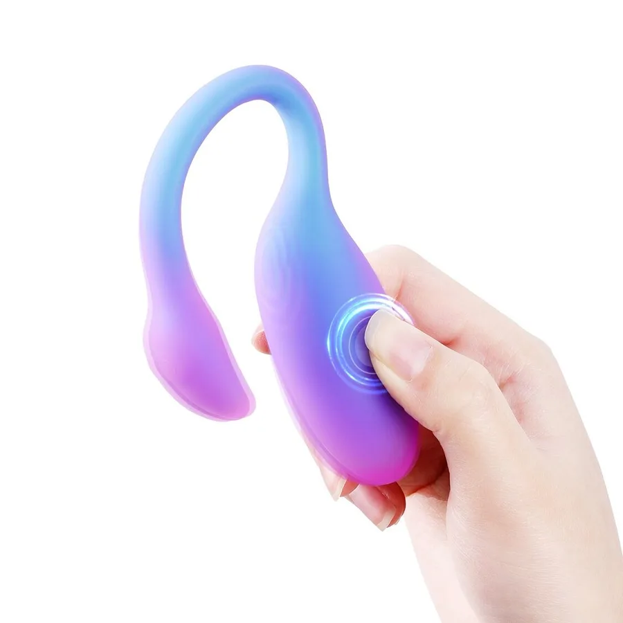 Смарт-віброяйце Magic Motion Flamingo Max Blue 2 в 1: віброяйце та тренажер Кегеля, 10 режимів