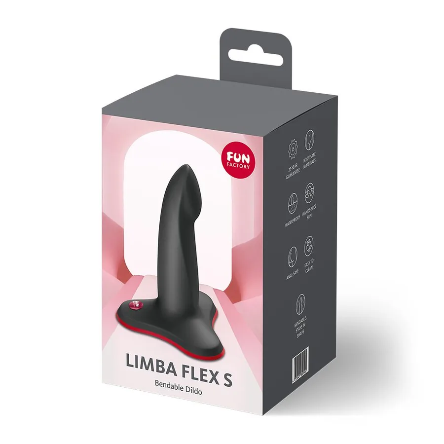 Фаллоимитатор Fun Factory LIMBA FLEX S Black, гибкий, с эффектом памяти, подходит для точки G
