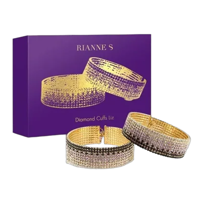 Лакшері наручники-браслети з кристалами Rianne S: Diamond Cuffs, подарункове паковання
