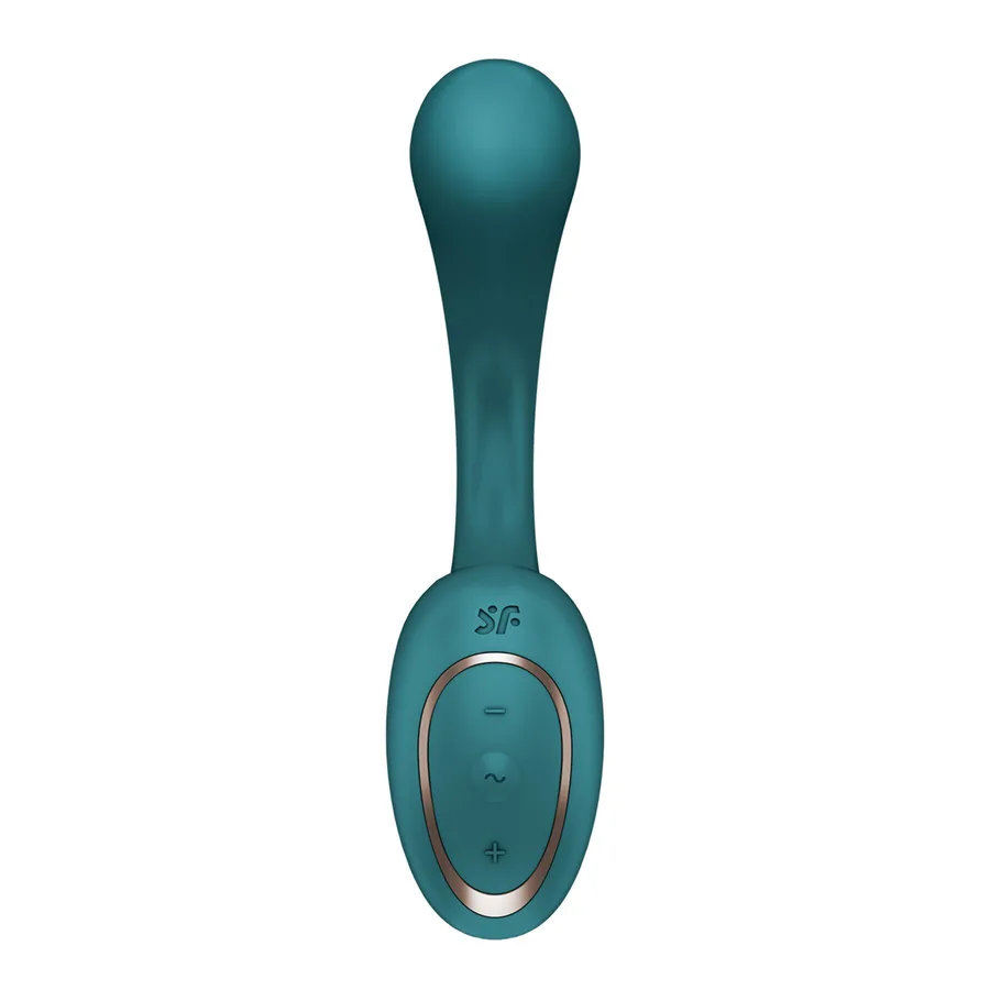 Вагинально-клиторальный вибратор Satisfyer G for Goddess 2 Bottle Green, 2 мотора