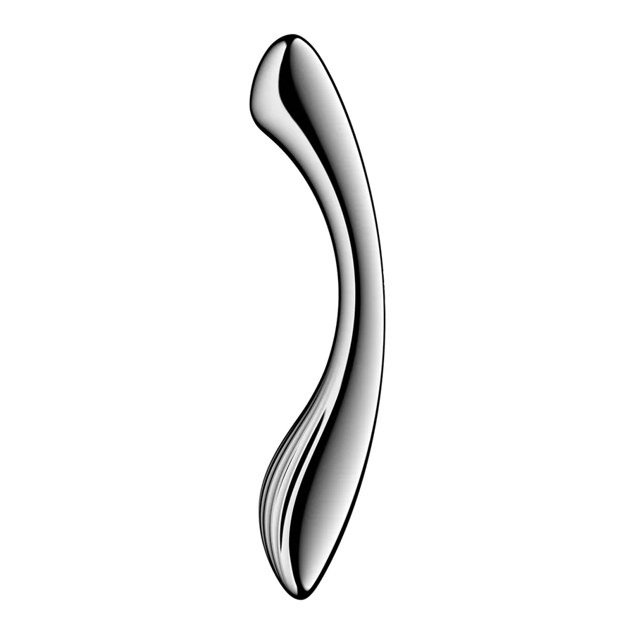 Металлический дилдо Satisfyer Pure Gravity 1, двусторонний, можно нагревать и охлаждать, 939 г