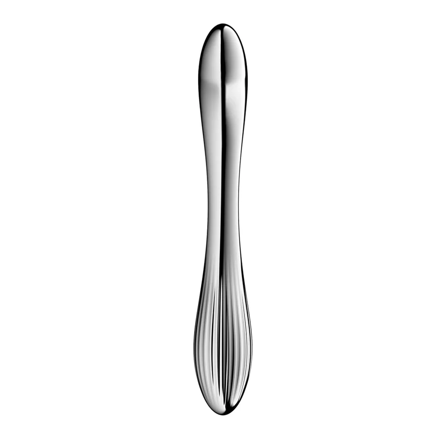 Металлический дилдо Satisfyer Pure Gravity 1, двусторонний, можно нагревать и охлаждать, 939 г