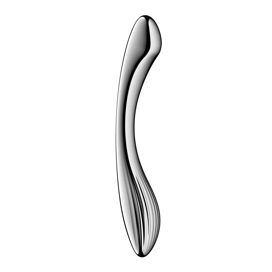 Металлический дилдо Satisfyer Pure Gravity 1, двусторонний, можно нагревать и охлаждать, 939 г