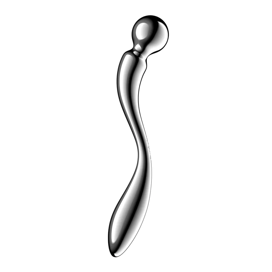 Металлический дилдо Satisfyer Star Force 2, двусторонний, можно нагревать и охлаждать