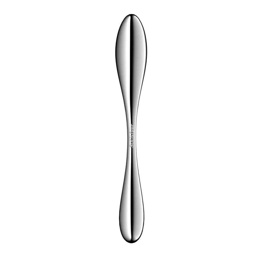 Металевий дилдо Satisfyer Star Force 3, двосторонній, можна нагрівати та охолоджувати, дуже важкий
