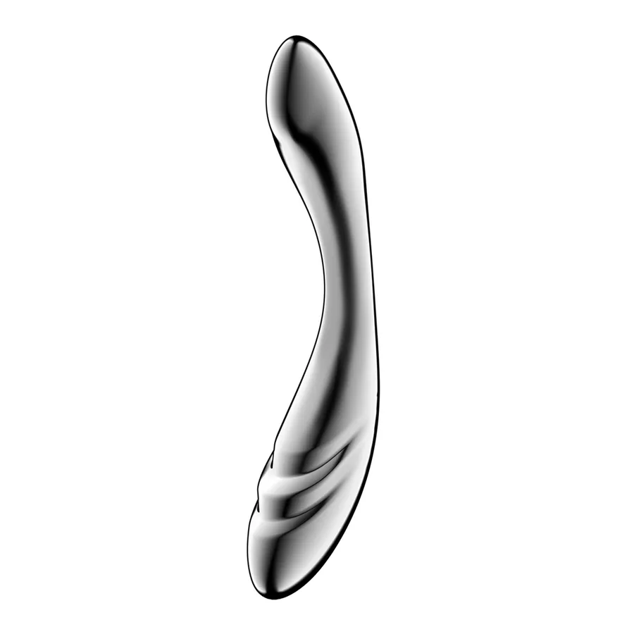 Металлический дилдо Satisfyer Pure Gravity 3, двусторонний, можно нагревать и охлаждать, очень тяжелый
