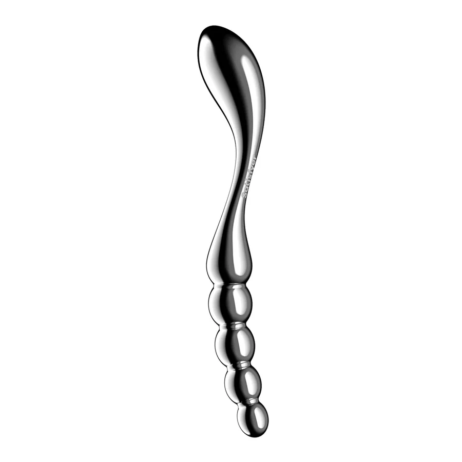 Металевий дилдо Satisfyer Star Force 1, двосторонній, можна нагрівати та охолоджувати