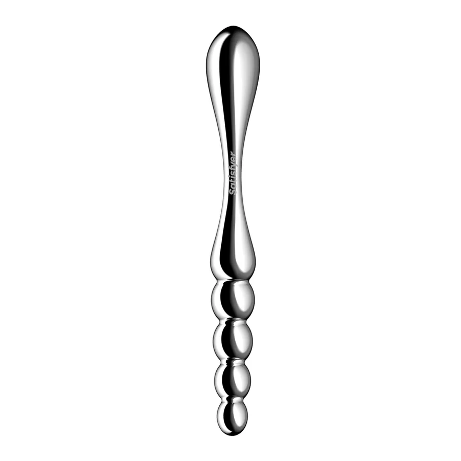 Металевий дилдо Satisfyer Star Force 1, двосторонній, можна нагрівати та охолоджувати
