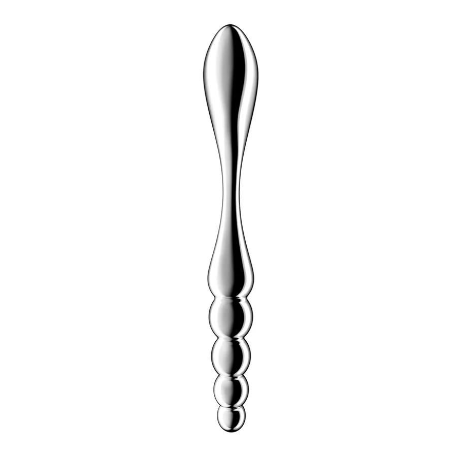 Металевий дилдо Satisfyer Star Force 1, двосторонній, можна нагрівати та охолоджувати
