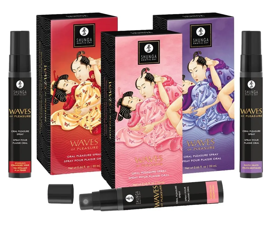 Спрей для усиления слюноотделения Shunga Waves of Pleasure Strawberry Sparkling Wine
