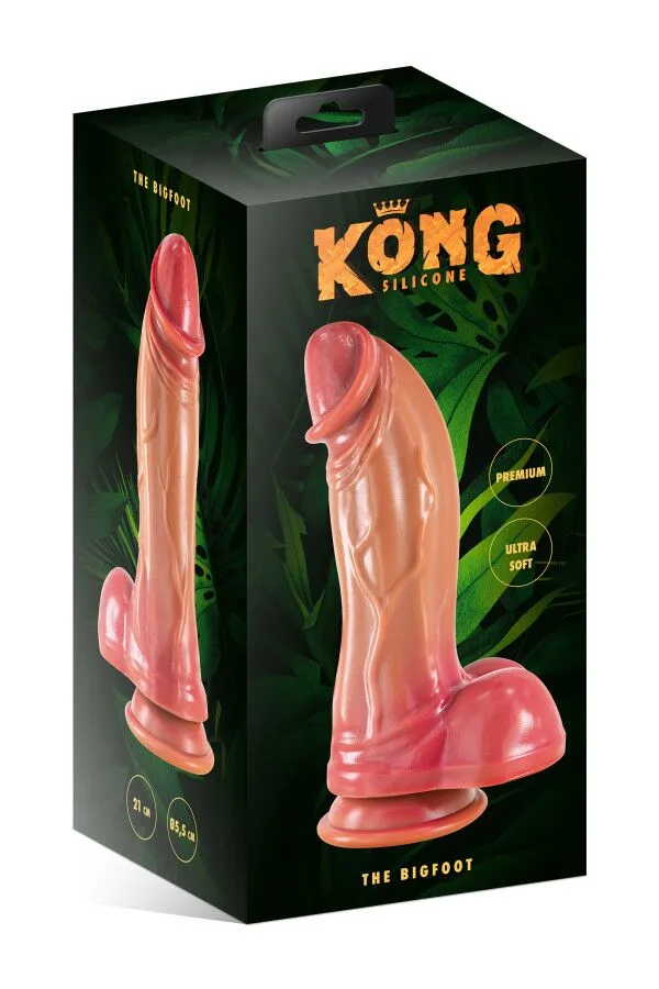 Фэнтезийный фаллоимитатор Kong Silicone The BigFoot, длина 21,5 см, диаметр 5,5 см