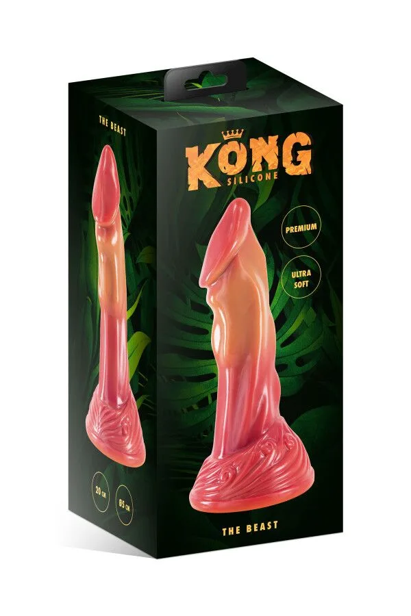 Фэнтезийный фаллоимитатор Kong Silicone The Beast, длина 21,4 см, диаметр 4 см