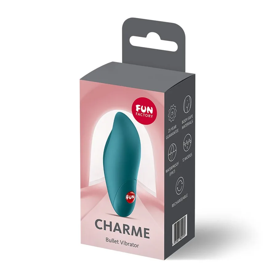 Вибропуля Fun Factory Charme Bottle Green, 12 режимов, перезаряжаемая