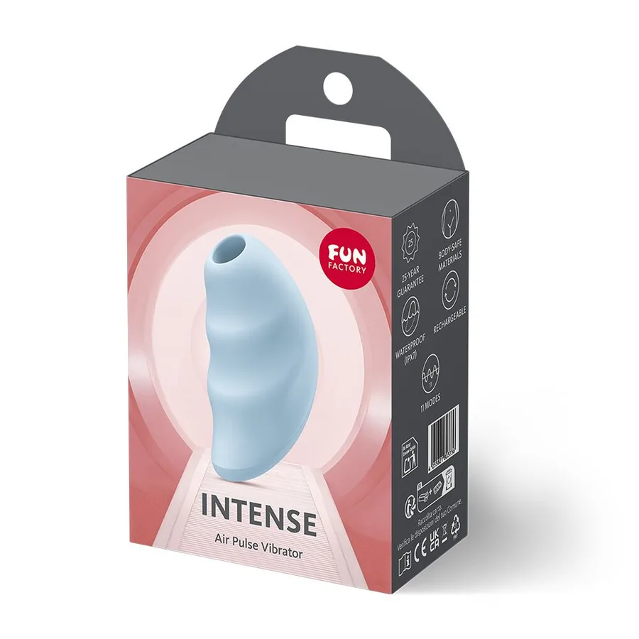 Вакуумный стимулятор Fun Factory Intense Sky Blue, 11 режимов работы, перезаряжаемый