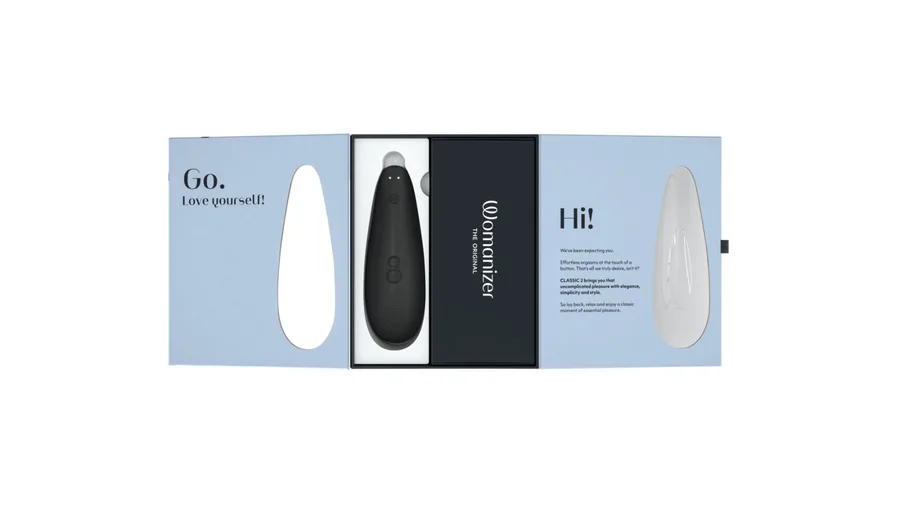 Вакуумний кліторальний стимулятор Womanizer Classic 2 - Black, 10 режимів, функція Afterglow