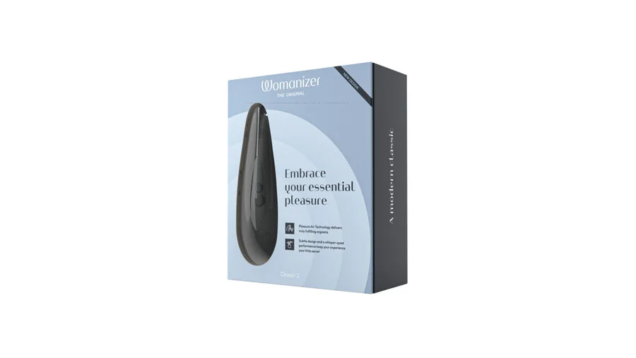 Вакуумний кліторальний стимулятор Womanizer Classic 2 - Black, 10 режимів, функція Afterglow