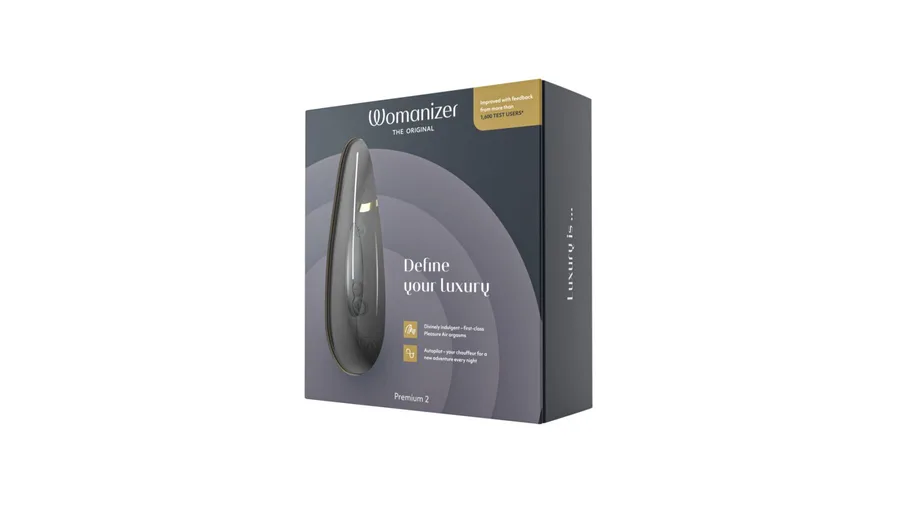 Вакуумный клиторальный стимулятор Womanizer Premium 2 - Black, функции Autopilot и Smart Silence