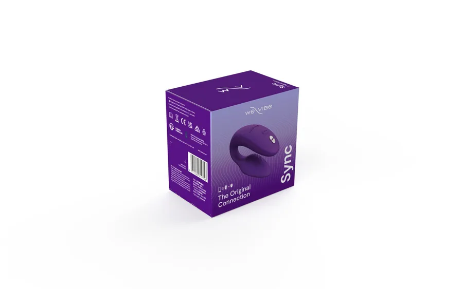 Смарт-вібратор для пар We-Vibe Sync 2 Purple, 10 віброрежимів, пульт ДК